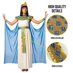 Morph Cleopatra Costume Blue/White L